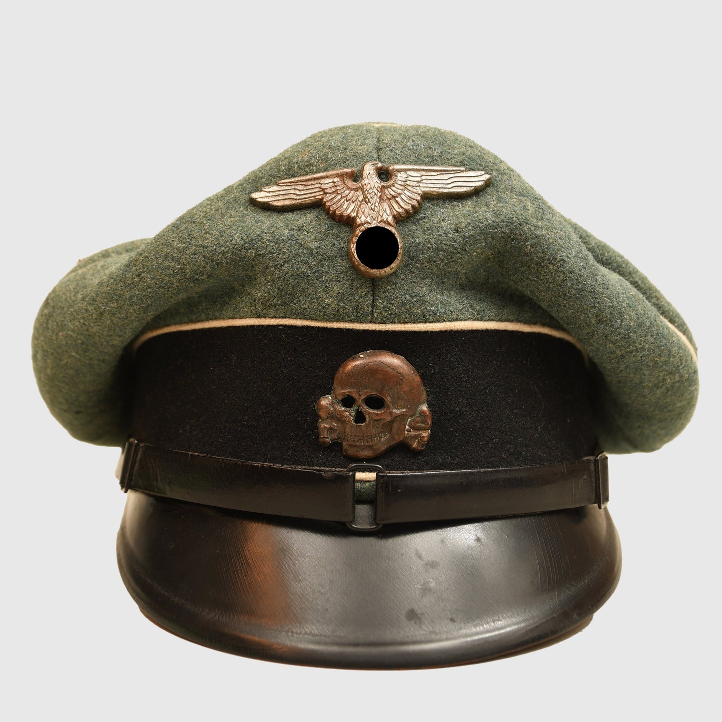 German WWII Waffen-SS Enlisted Man’s Visor Cap
