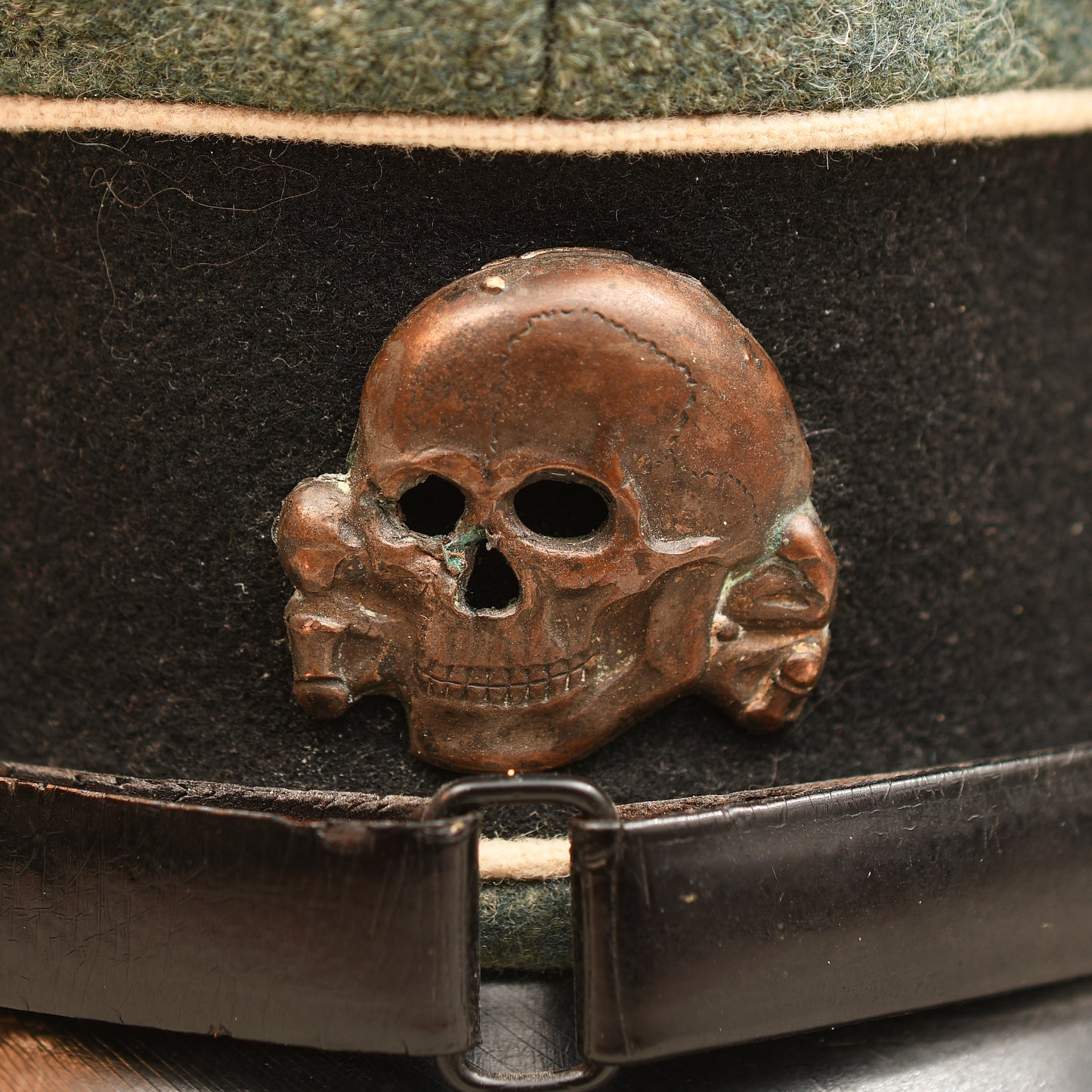 German WWII Waffen-SS Enlisted Man’s Visor Cap