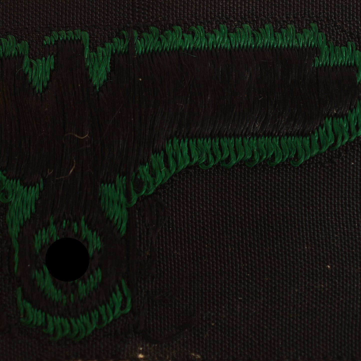 German WWII Waffen-SS Green BeVo Field Cap Eagle