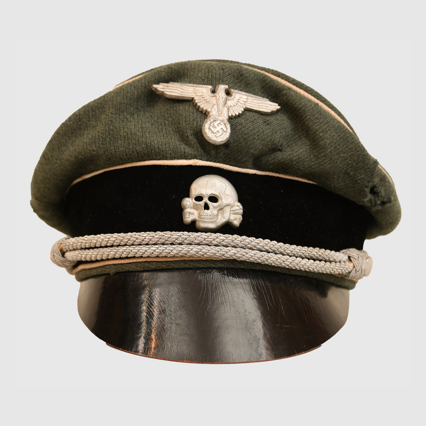 German WWII Waffen-SS Infantry Officer's Crusher Cap