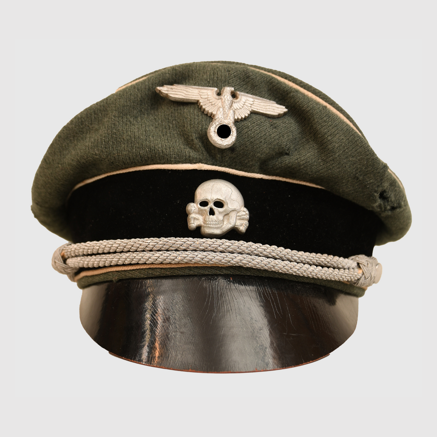German WWII Waffen-SS Infantry Officer's Crusher Cap