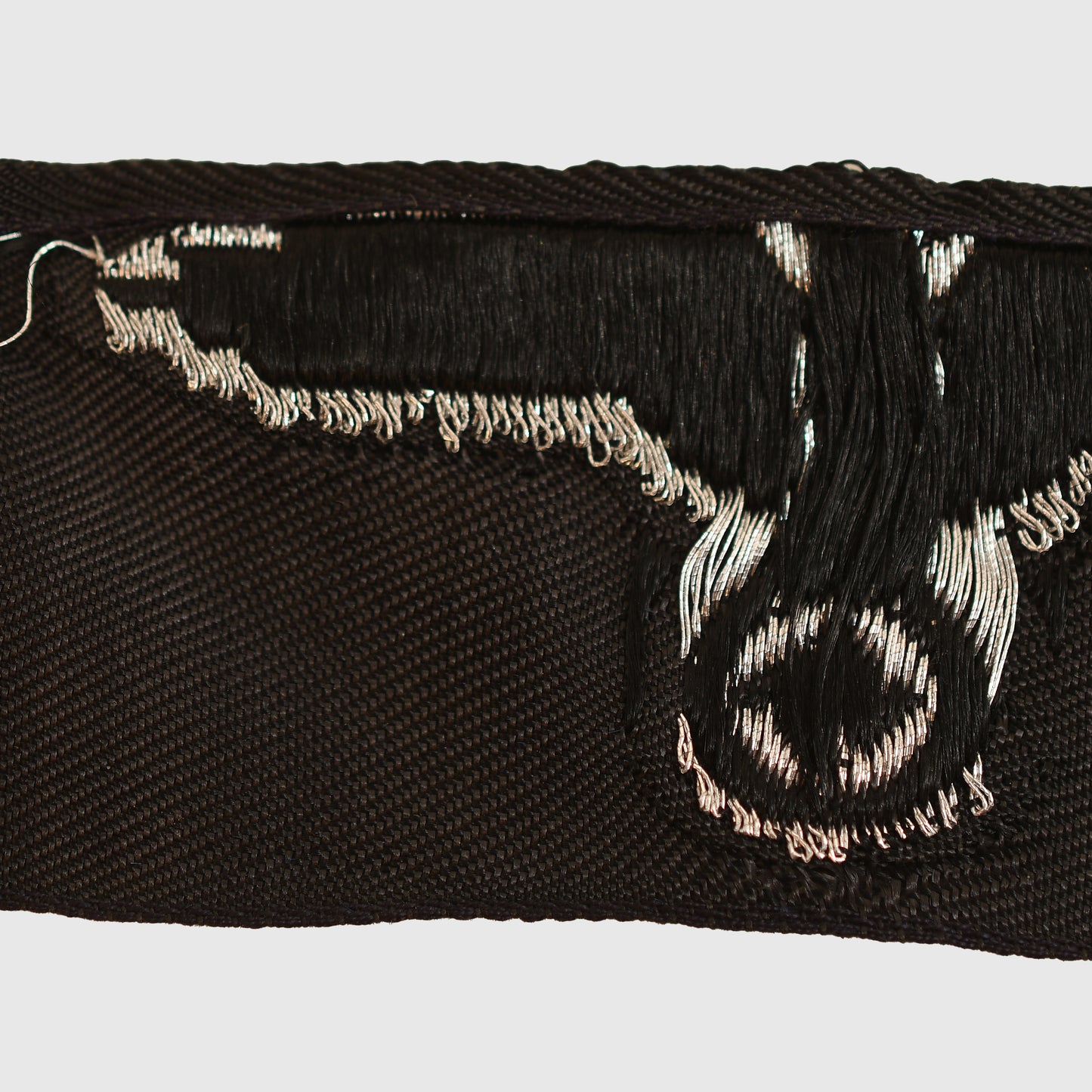 German WWII Waffen-SS Officer’s BeVo Woven Overseas Cap Eagle