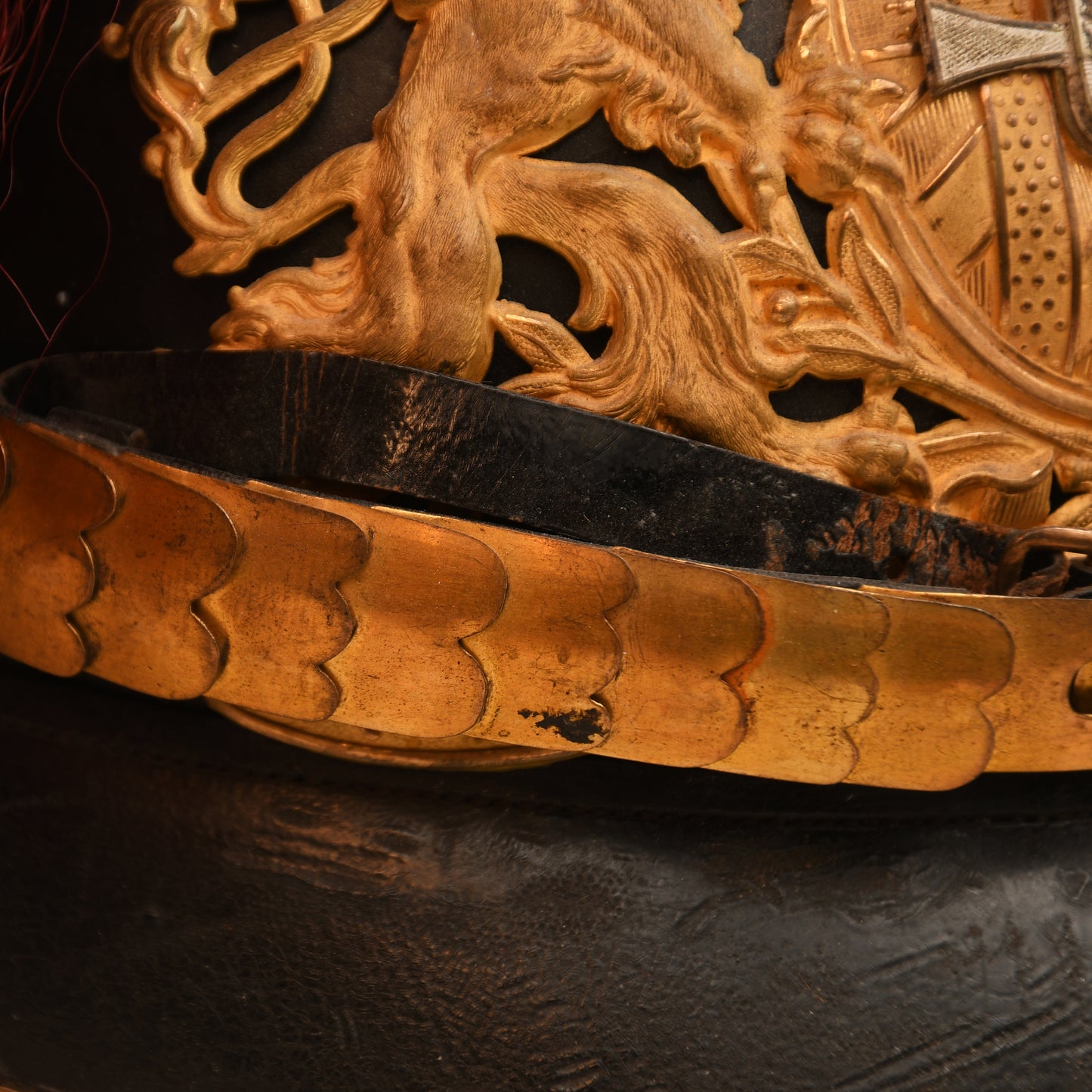 German WWI Bavarian Field Artillery Reserve Officer’s Pickelhaube