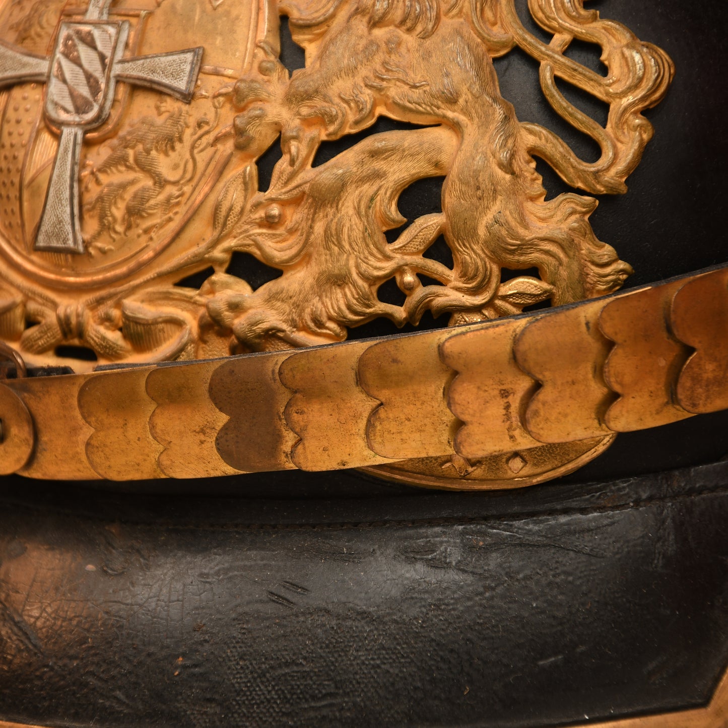 German WWI Bavarian Field Artillery Reserve Officer’s Pickelhaube