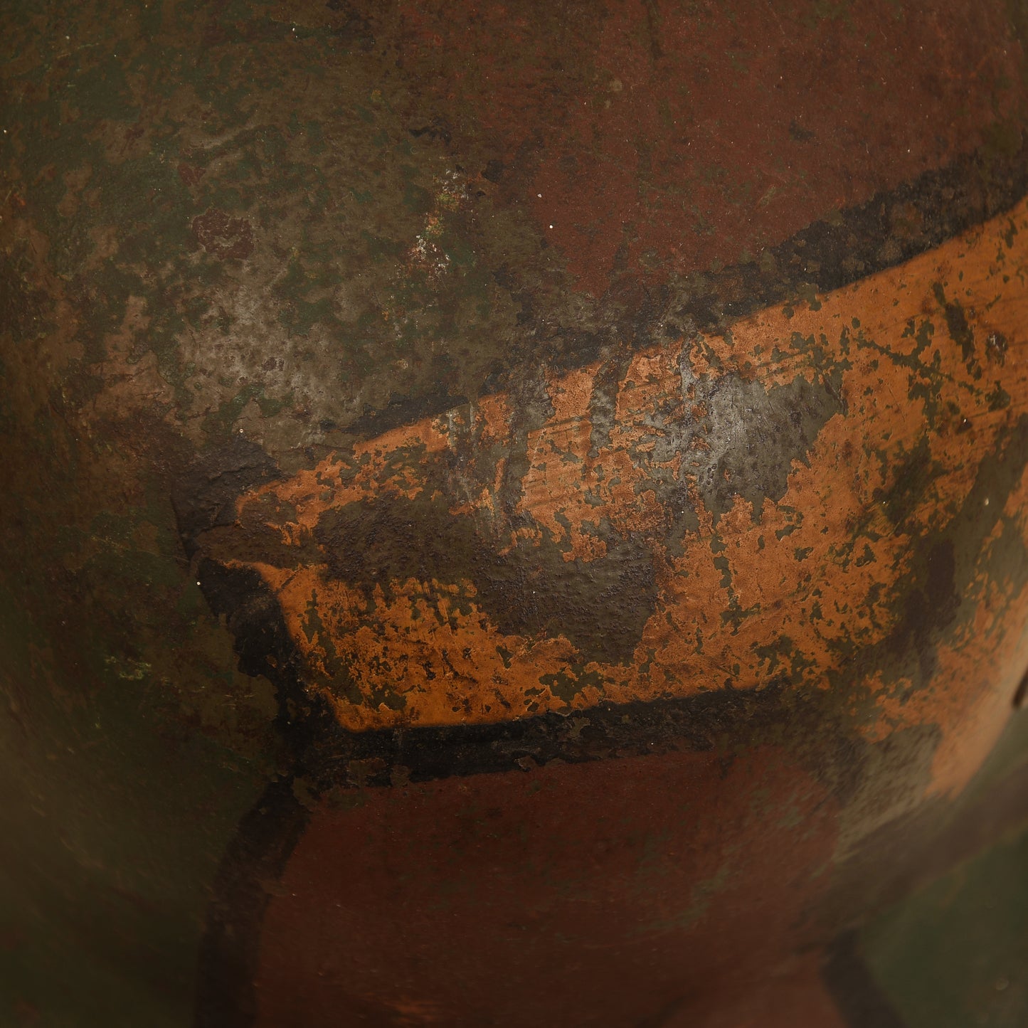 German WWI Camouflaged M16 Combat Helmet