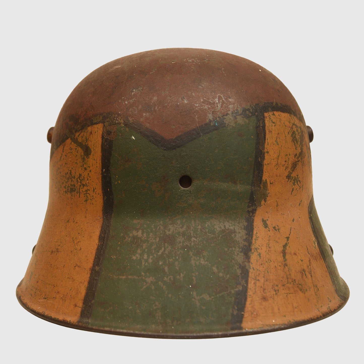 German WWI Camouflaged M16 Combat Helmet