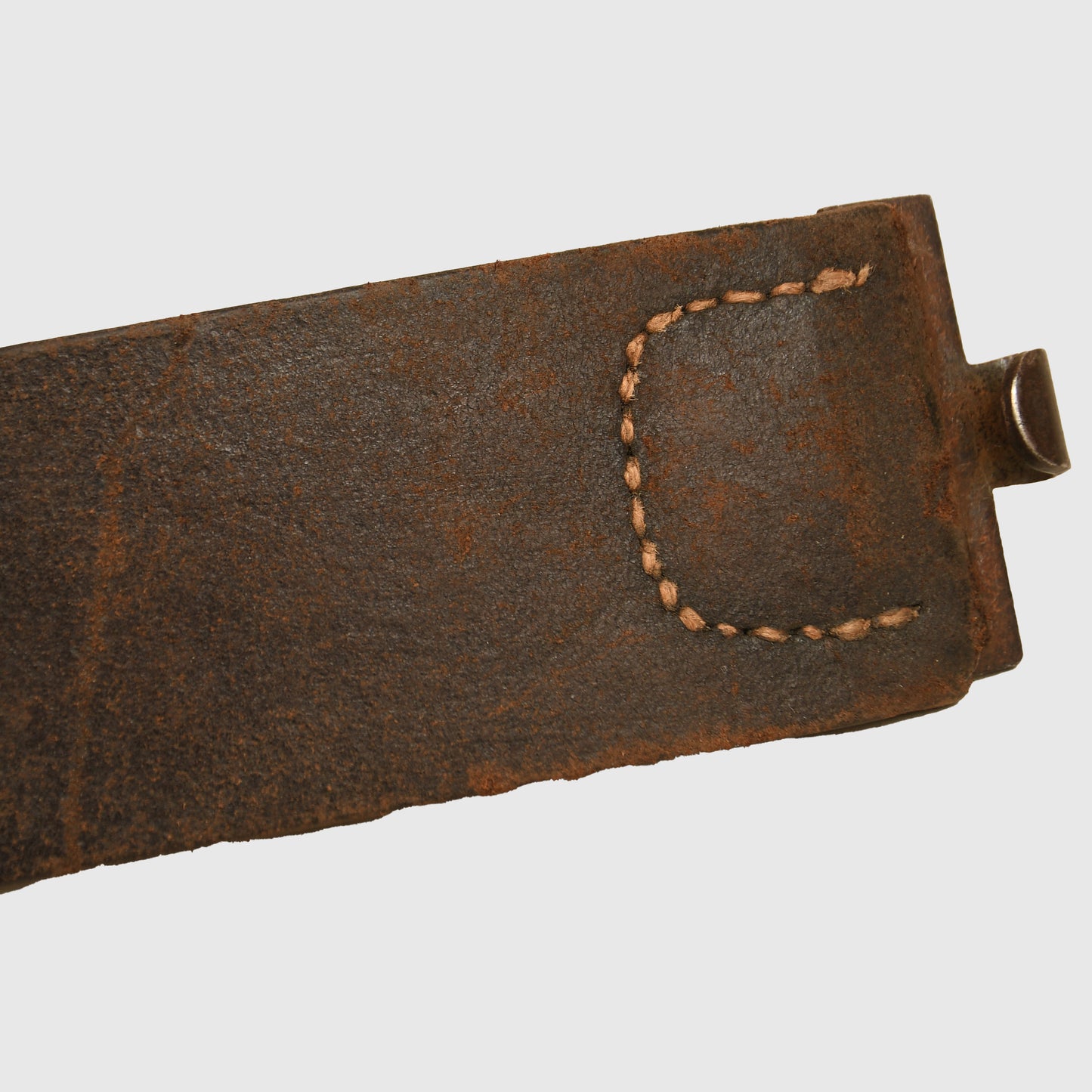 German WWI Hessian All Steel Buckle on Its Original Belt