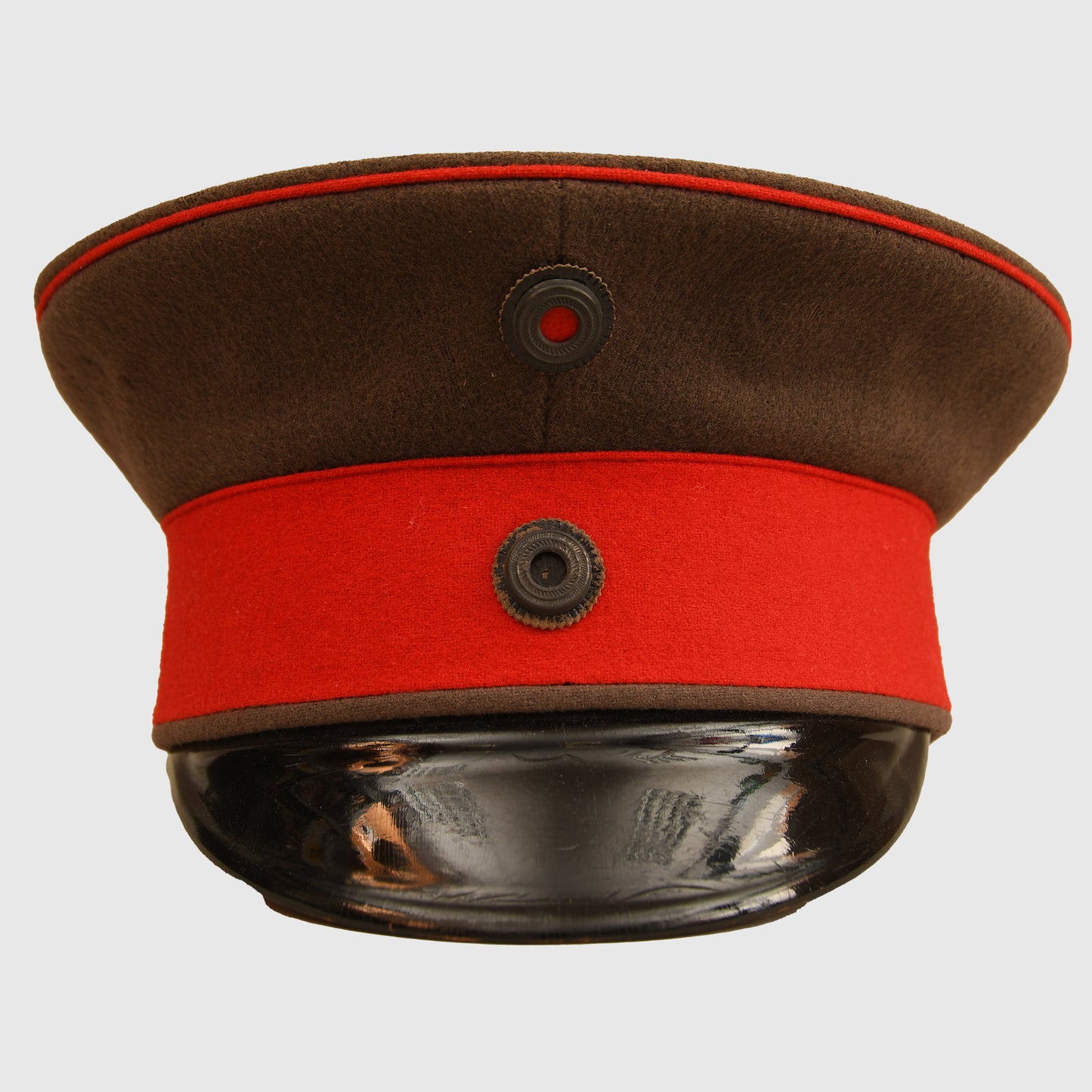 German WWI Prussian Officer’s Field Grey Visor Cap, Cased