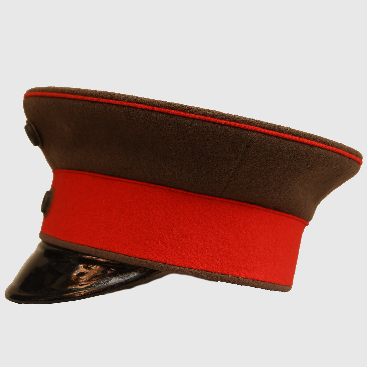 German WWI Prussian Officer’s Field Grey Visor Cap, Cased
