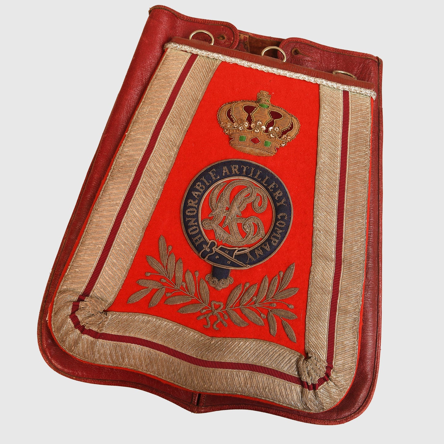 Honourable Artillery Company Victorian Sabretache – With Morocco Leather Case