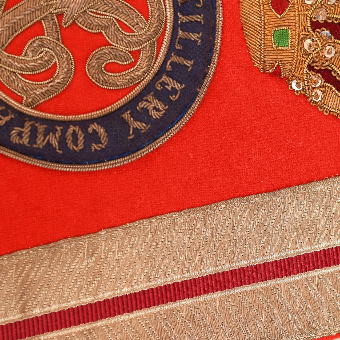 Honourable Artillery Company Victorian Sabretache – With Morocco Leather Case