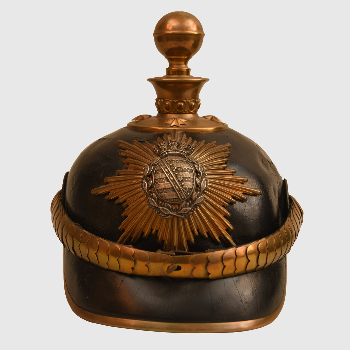 German WWI Saxon Artillery Officer’s Pickelhaube
