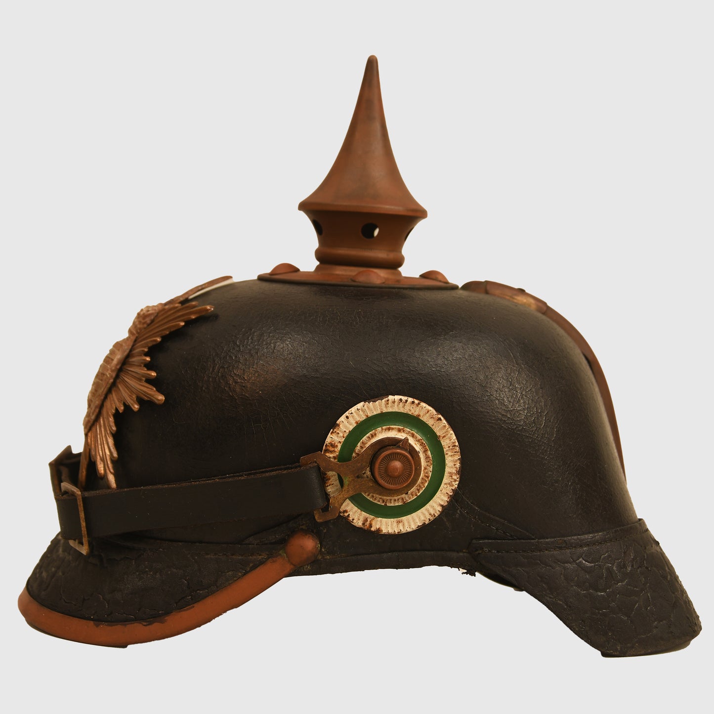 German WWI Saxon Regiment No. 133 Enlisted Man’s Pickelhaube