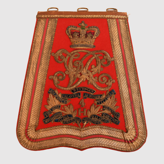 British Victorian 4th Hussars Officer's Sabretache