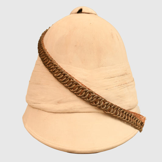 British Victorian Rorke’s Drift Era White Colonial Helmet