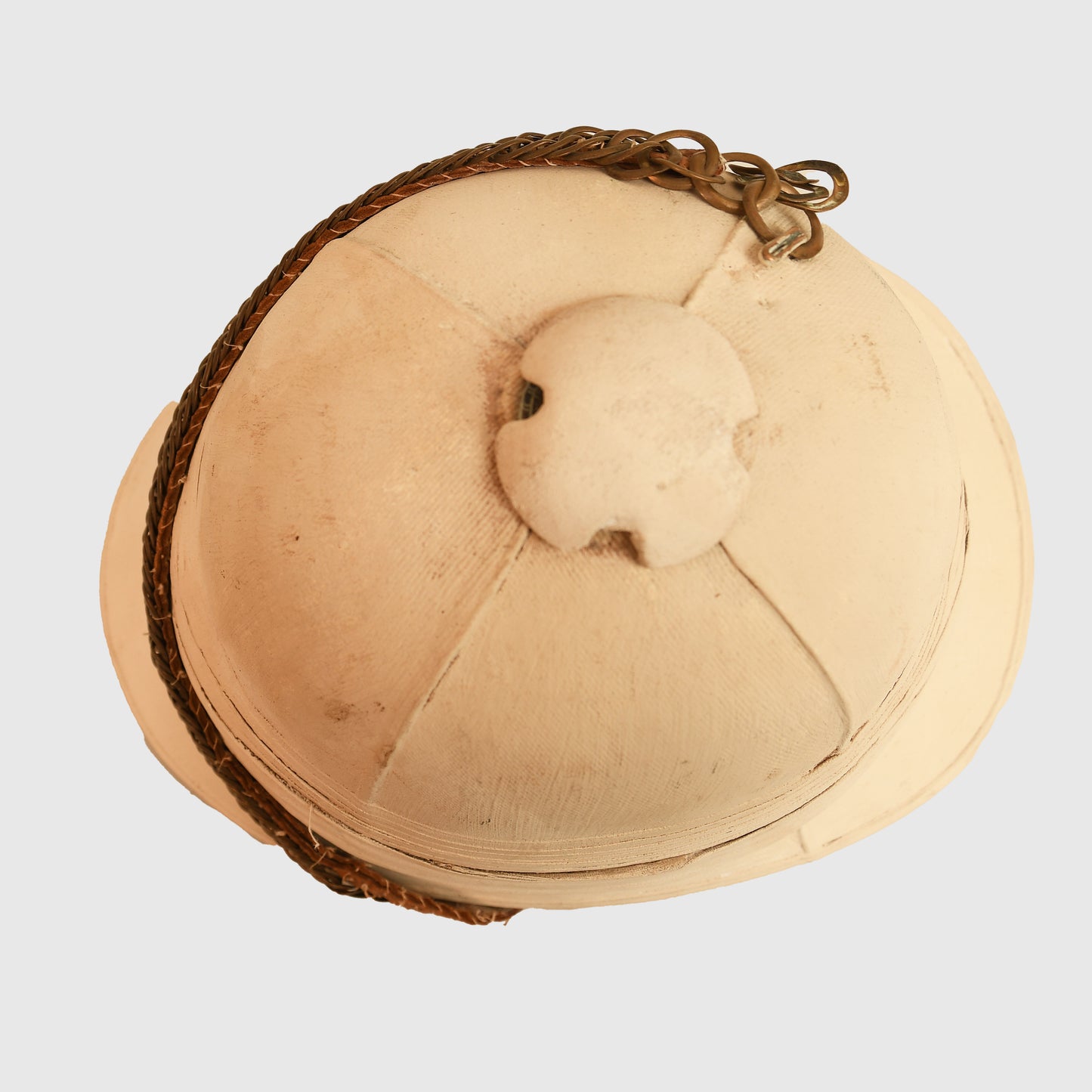 British Victorian Rorke’s Drift Era White Colonial Helmet