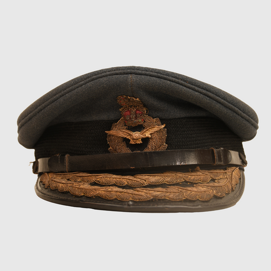 British WWII RAF Air Marshal’s Visor Cap, Identified to a Senior Commanding Officer