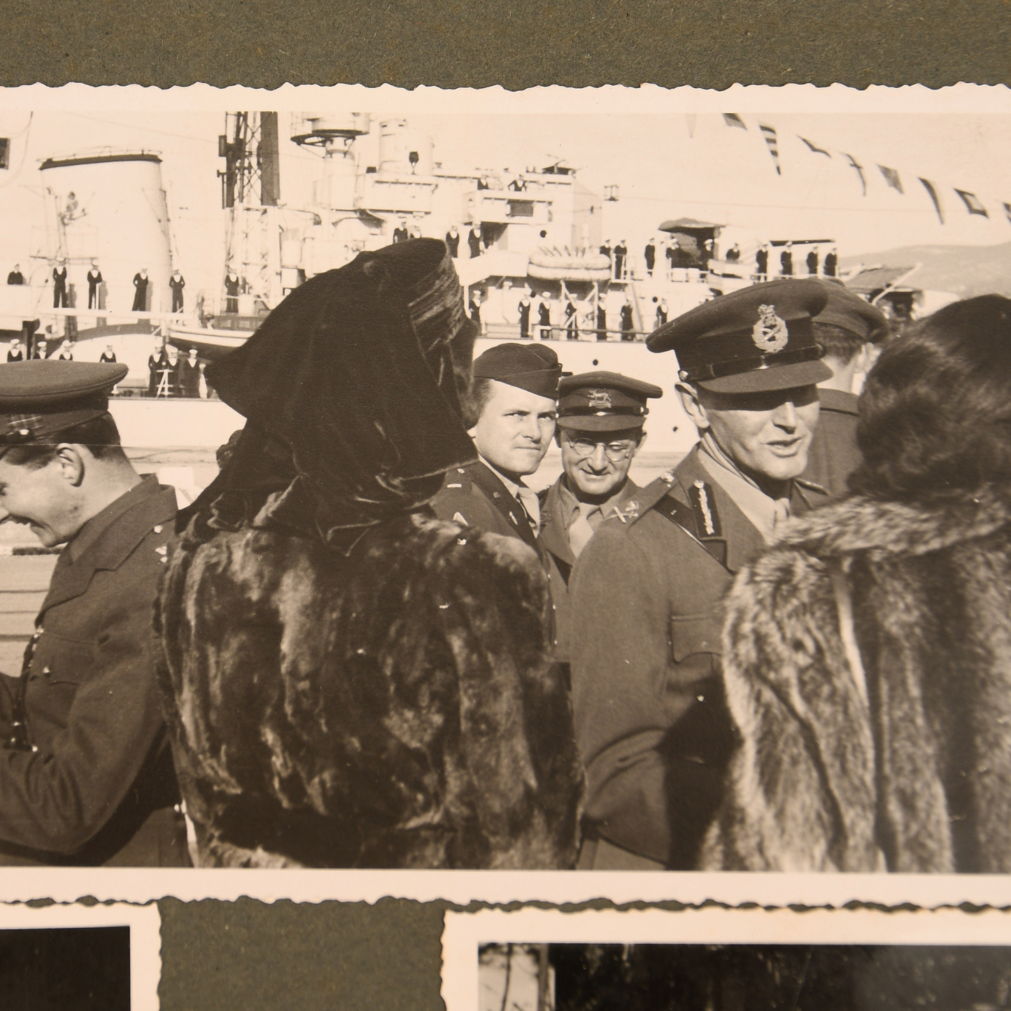 British WWII Scots Guards Officer's Visor Cap, Identified to a Notable Public Figure