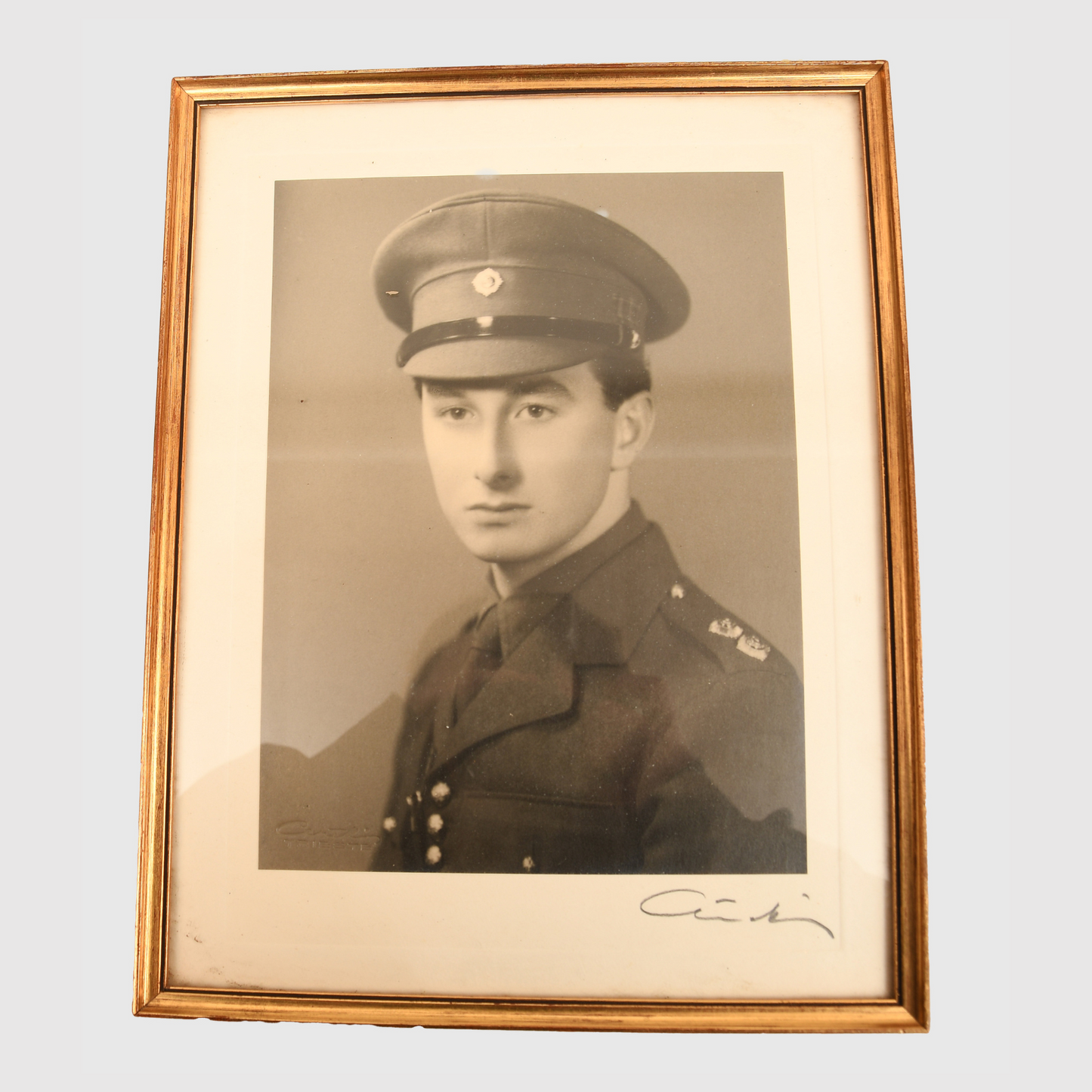 British WWII Scots Guards Officer's Visor Cap, Identified to a Notable Public Figure