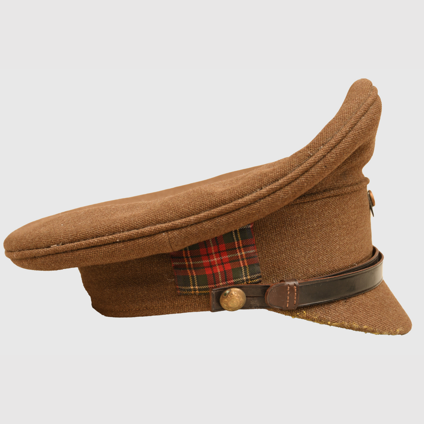 British WWII Scots Guards Officer's Visor Cap, Identified to a Notable Public Figure