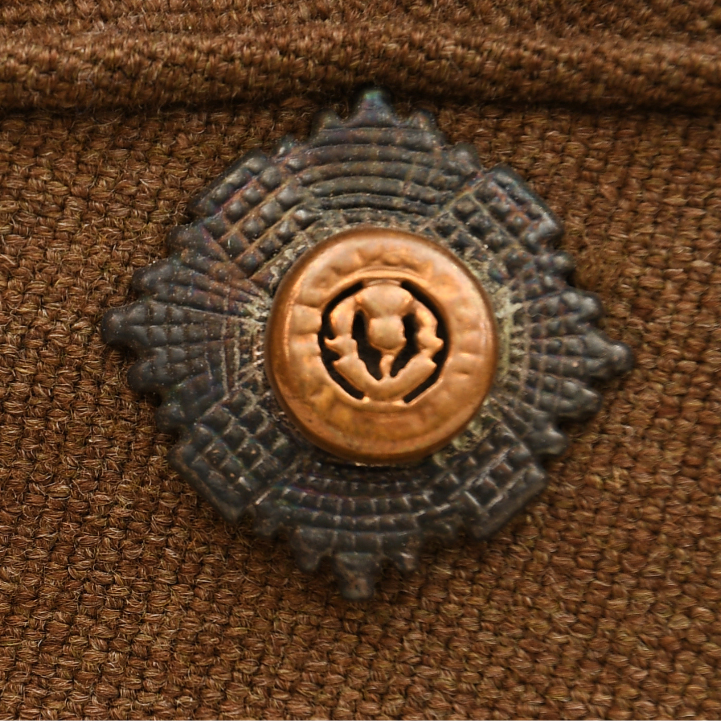 British WWII Scots Guards Officer's Visor Cap, Identified to a Notable Public Figure