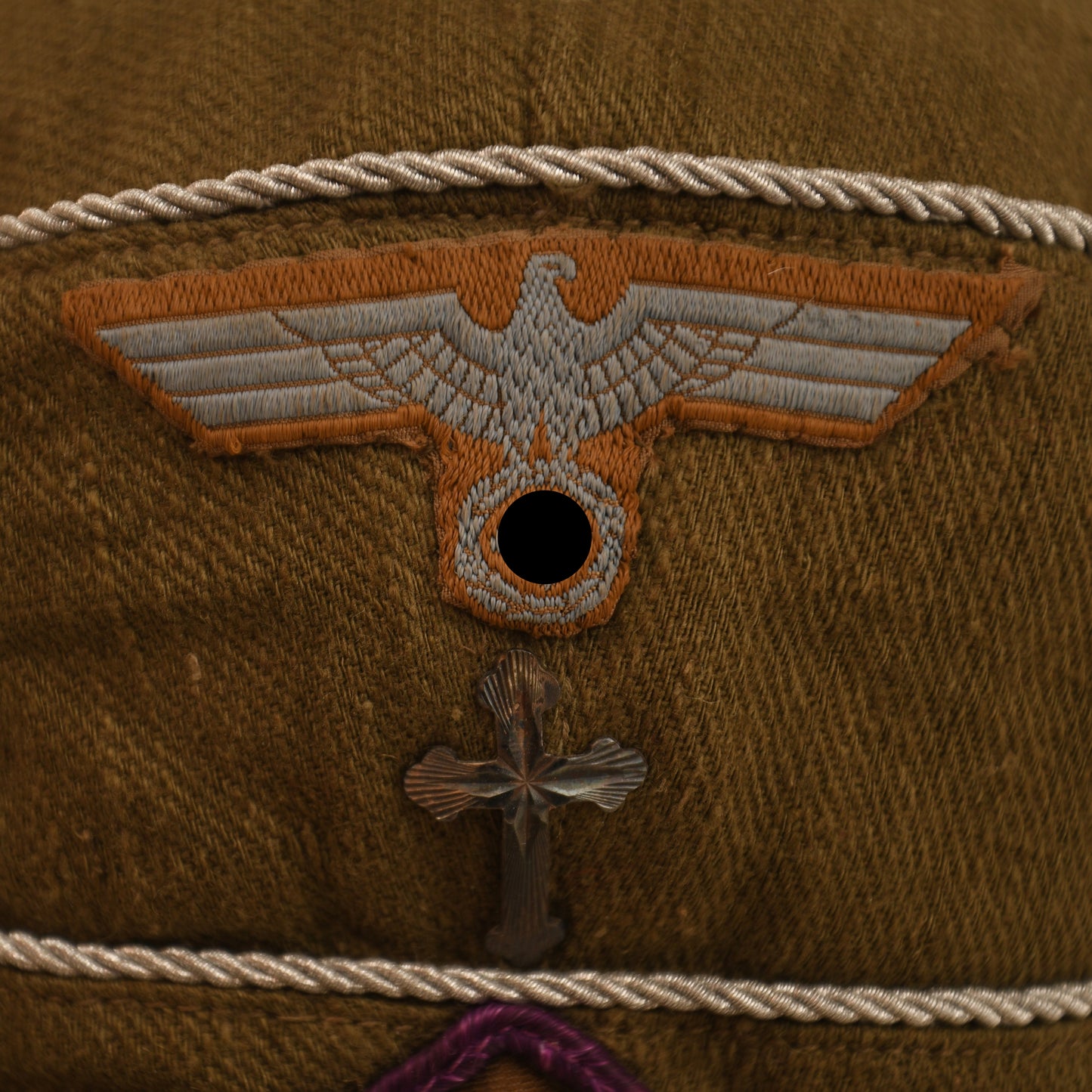 German WWII Afrikakorps Chaplain’s M.40 Visored Field Cap