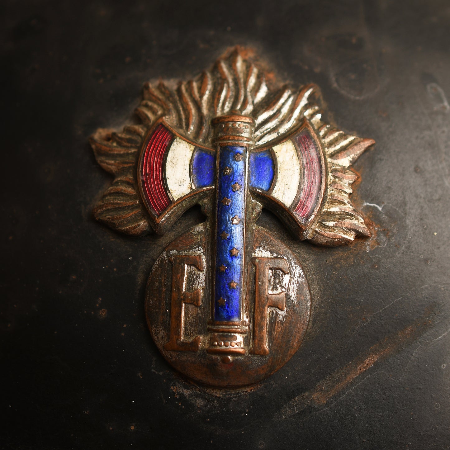 French WWII Bodyguard of Marshall Pétain Steel Helmet