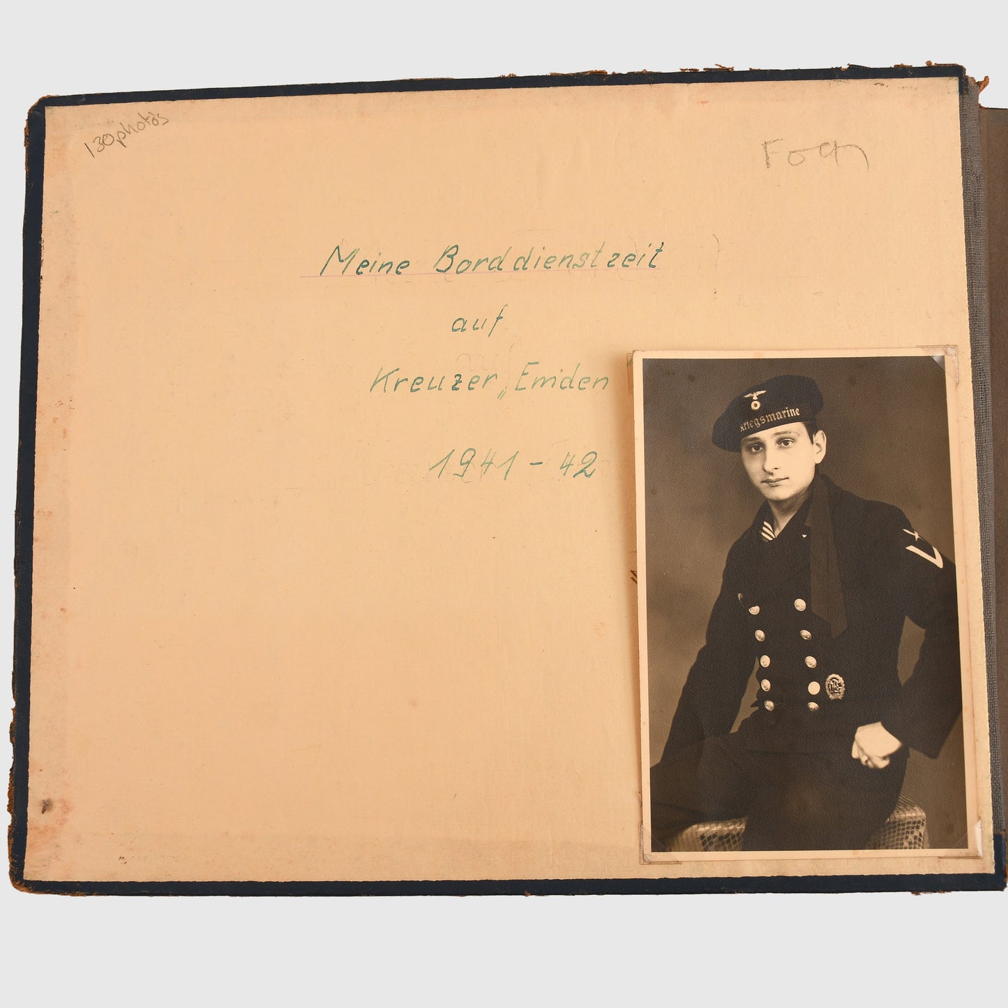 GERMAN WWII CRUISER EMDEN PHOTOGRAPH ALBUM