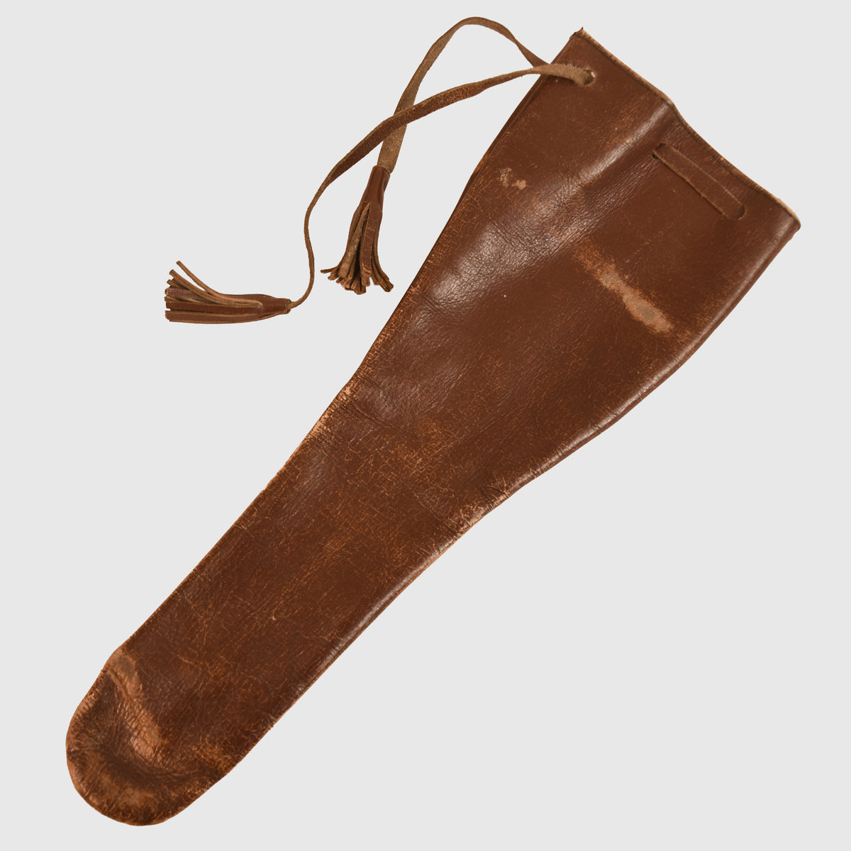 JAPANESE WWII OFFICERS LEATHER SWORD HILT COMBAT COVER