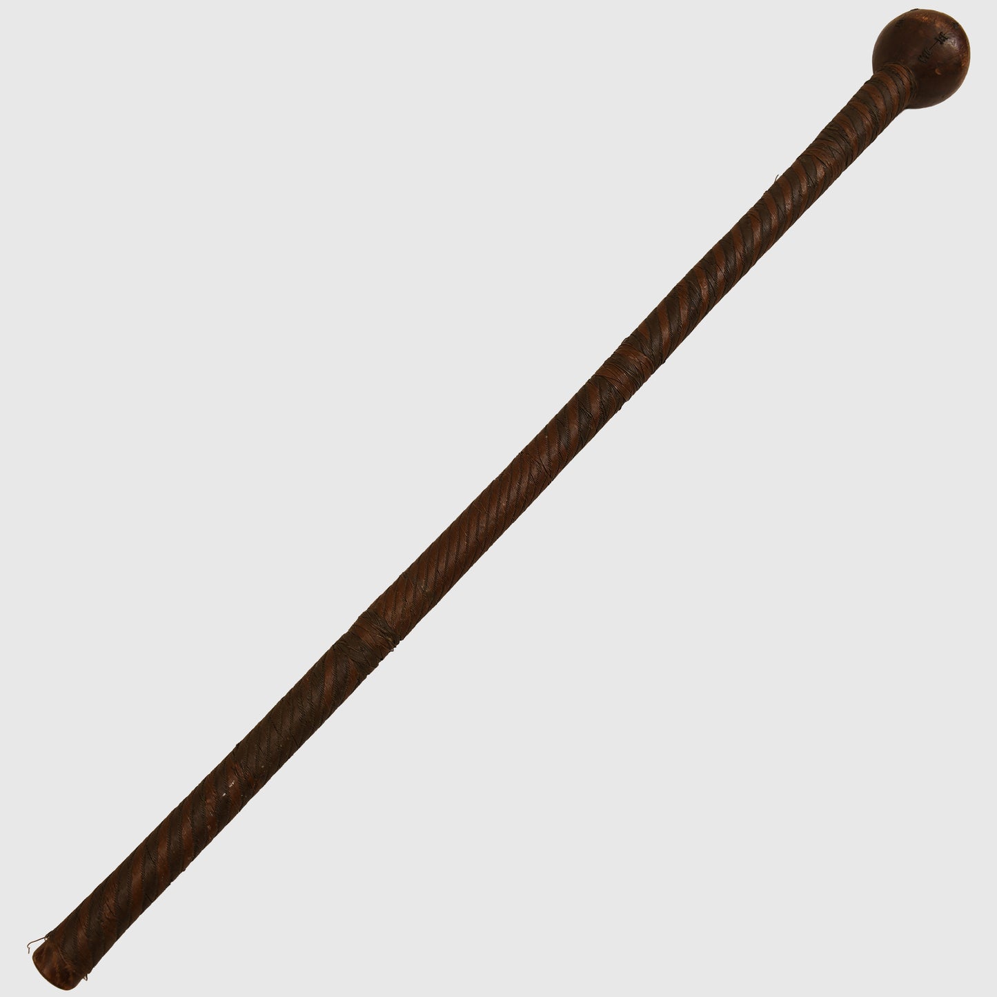 PRE 1900 ZULU LEADERS WOODEN WIRE BOUND STAFF