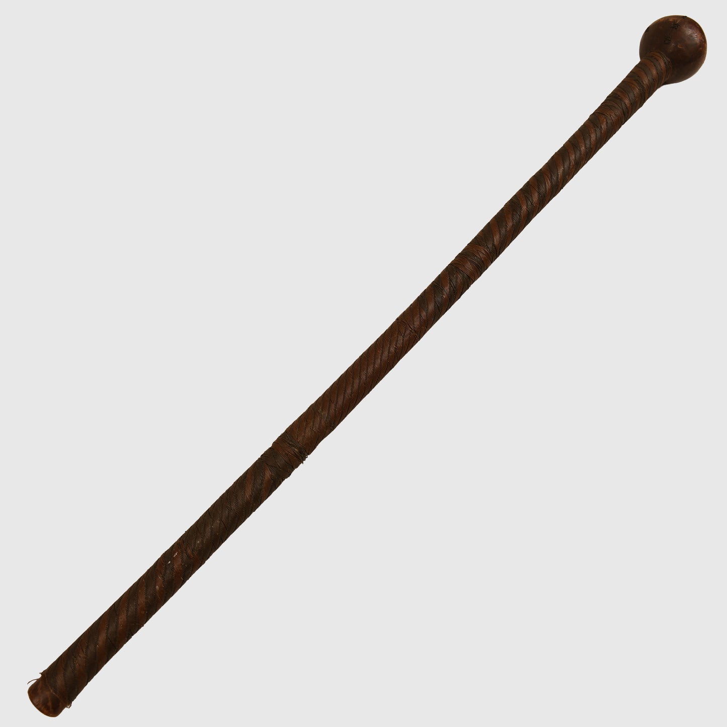PRE 1900 ZULU LEADERS WOODEN WIRE BOUND STAFF