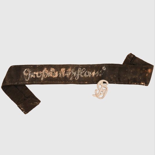 GERMAN WWII GROSS DEUTSCHLAND OFFICERS CUFF TITLE AND SHOULDER CIPHER