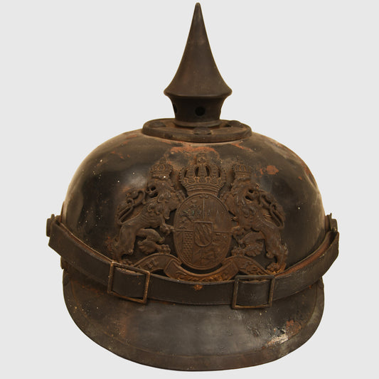 German WWI Bavarian Tin Pickelhaube