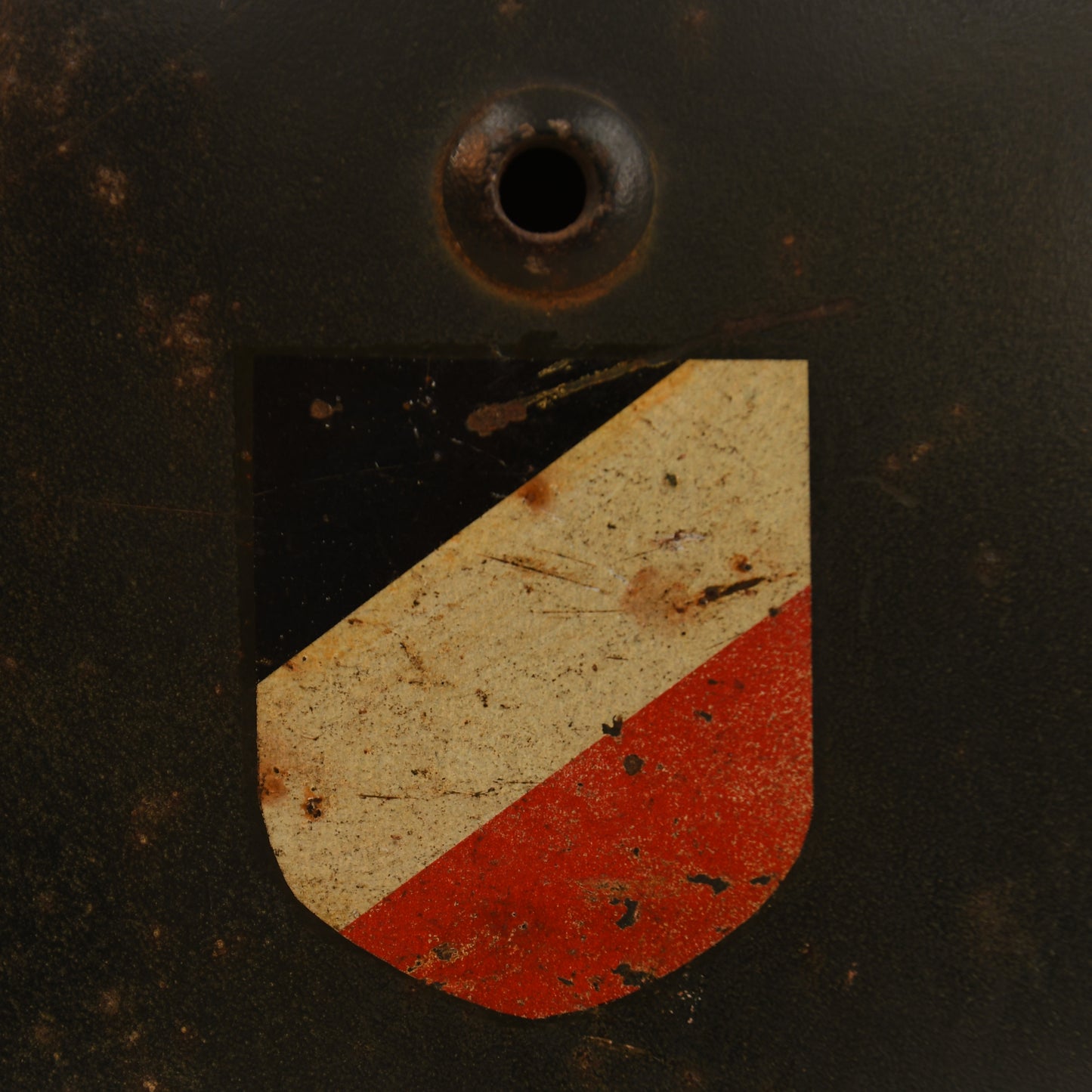 German WWII Luftwaffe Very Early M.35 Double Decal Combat Helmet