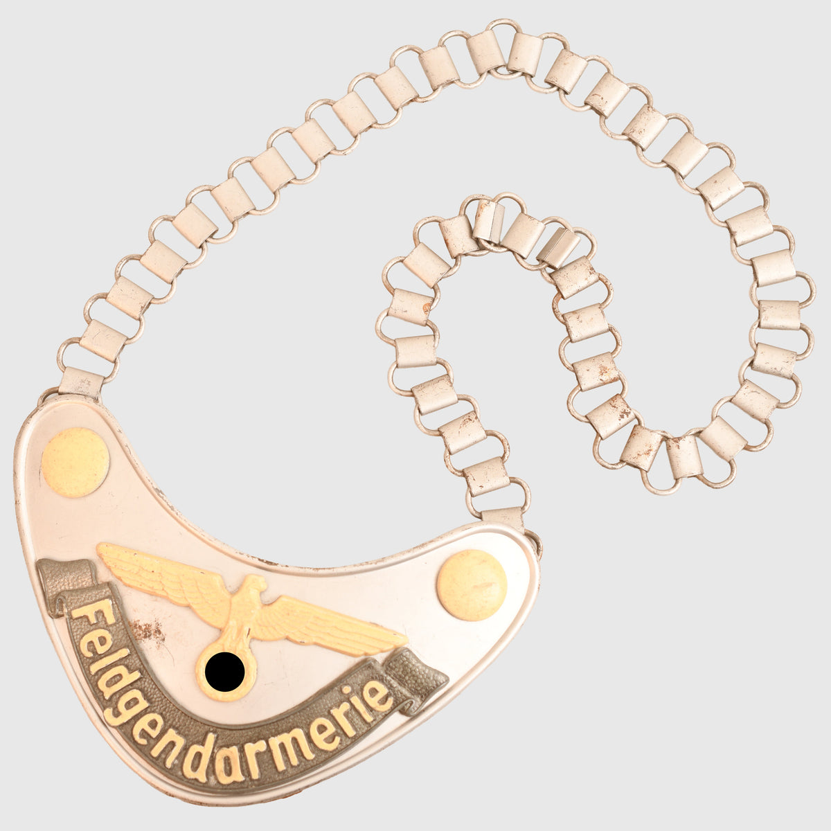 GERMAN WWII  FELDGENDARMERIE GORGET