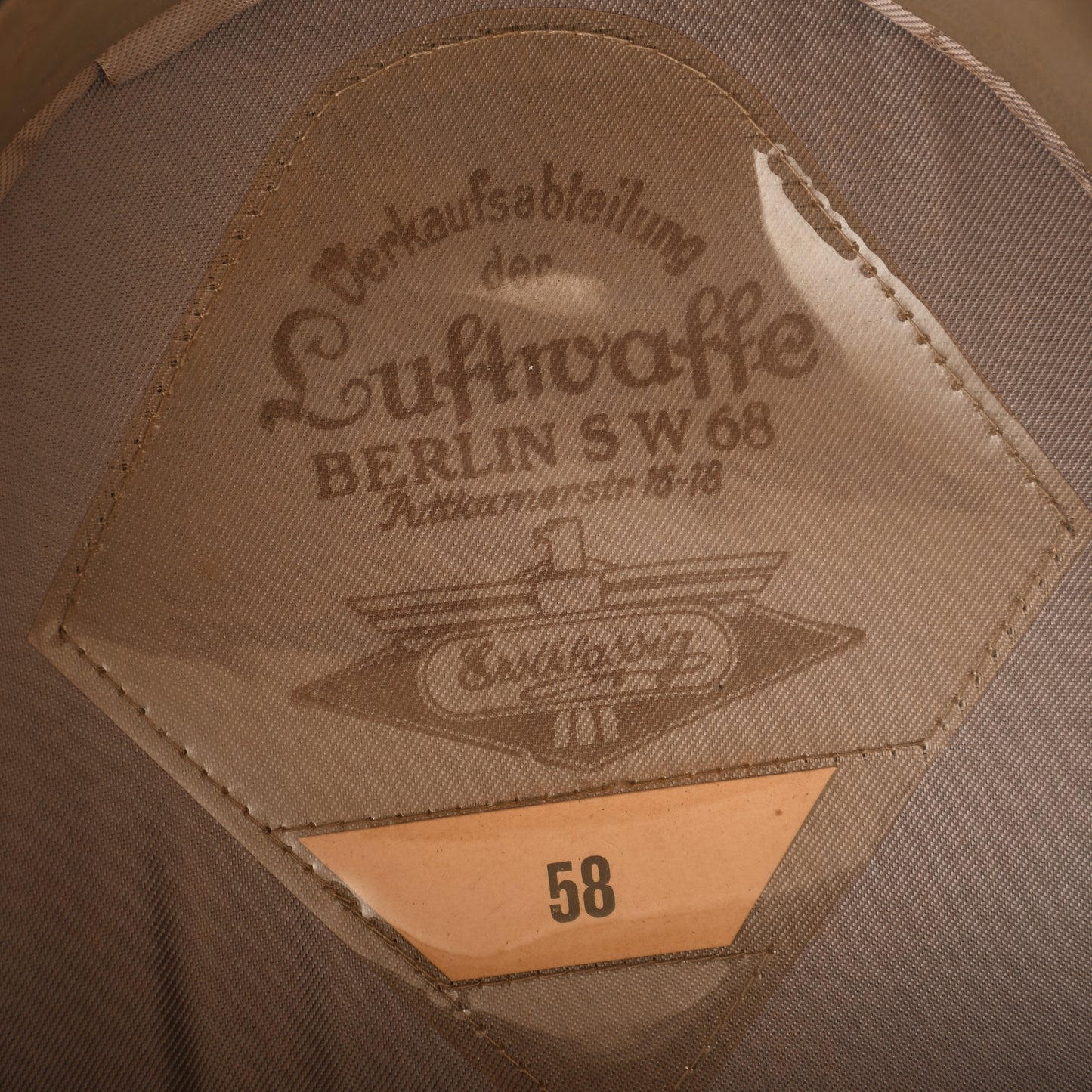 GERMAN WWII LUFTWAFFE OFFICERS VISOR CAP