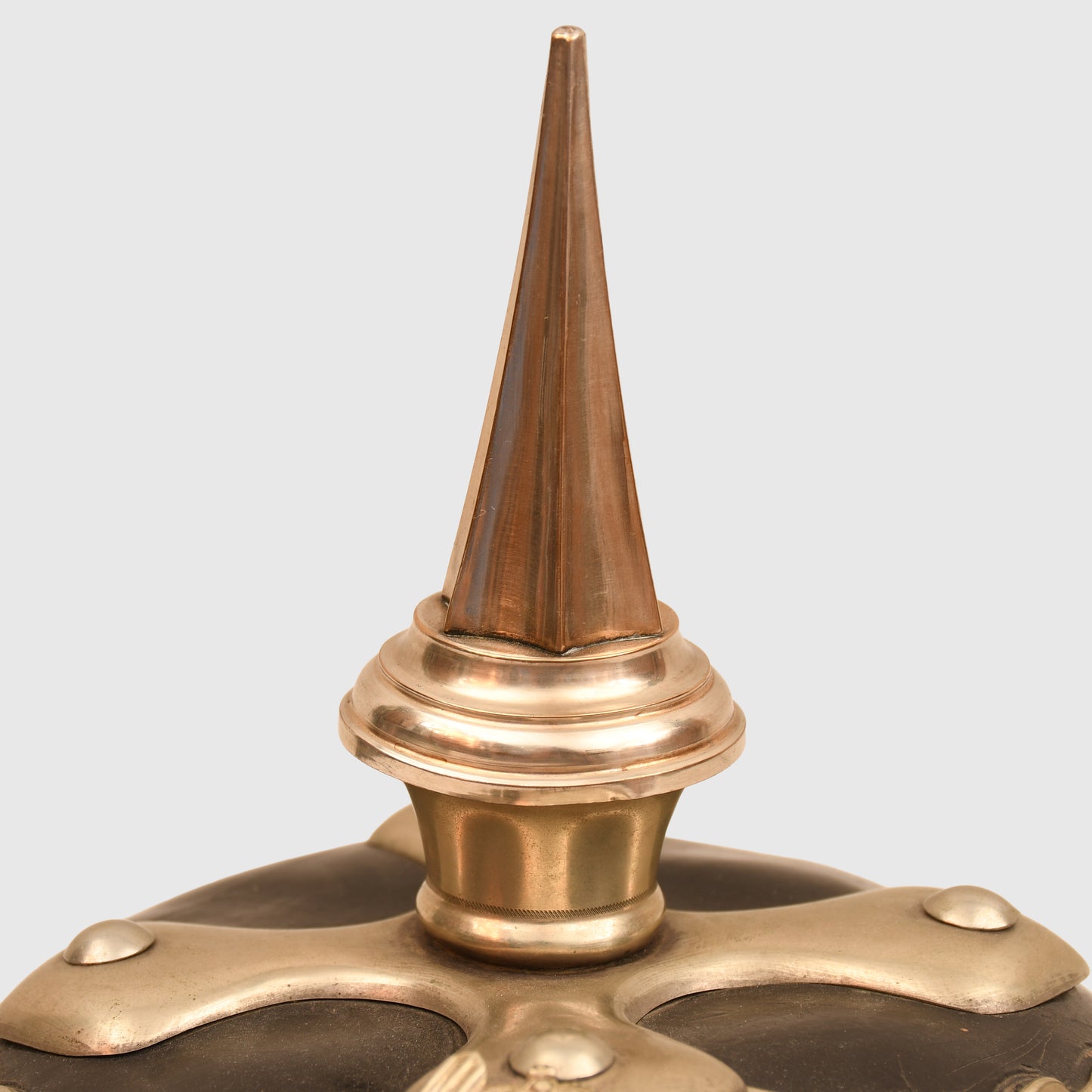 GERMAN WWI HESSE NCOS ALL LEATHER  PICKLEHAUBE