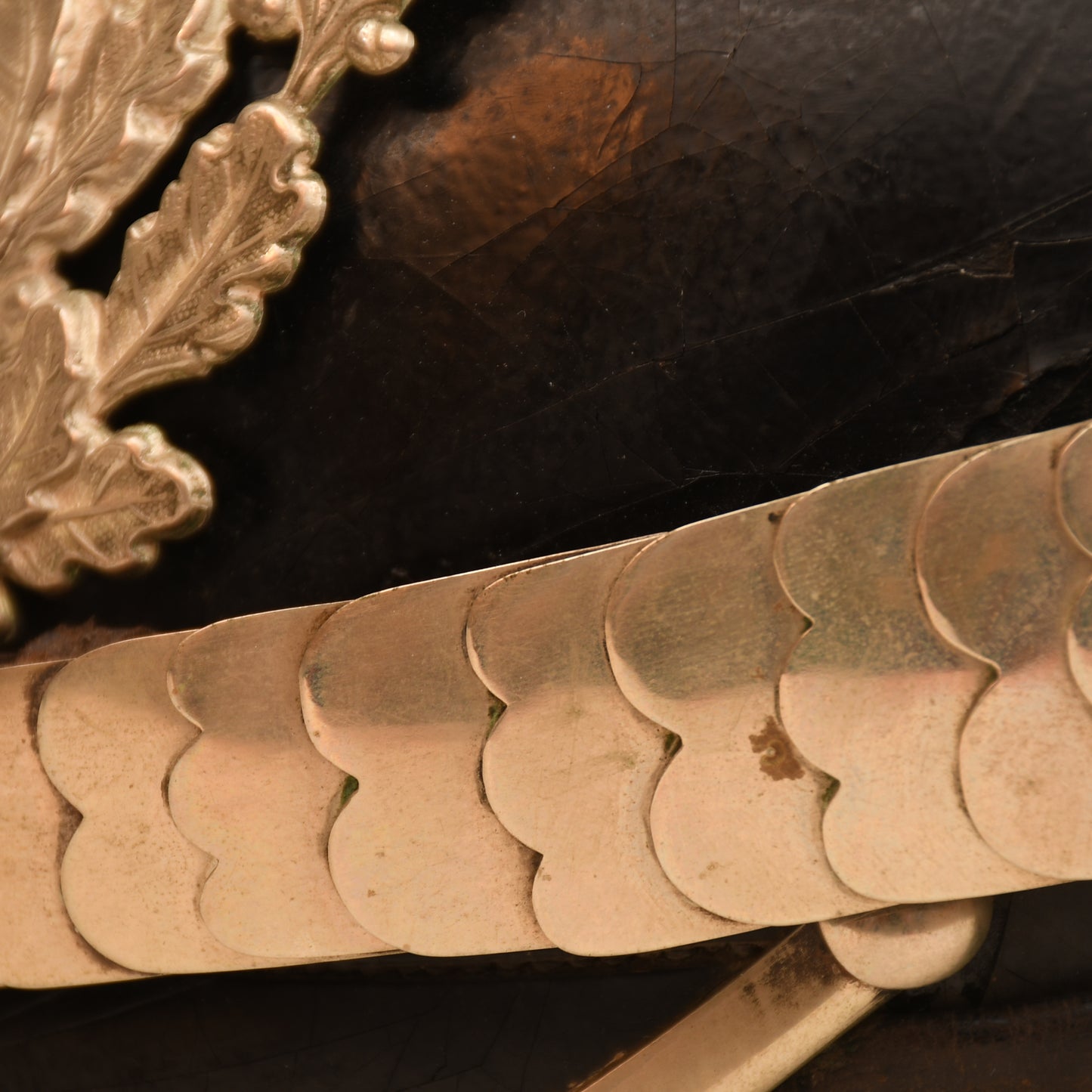 GERMAN WWI HESSE NCOS ALL LEATHER  PICKLEHAUBE