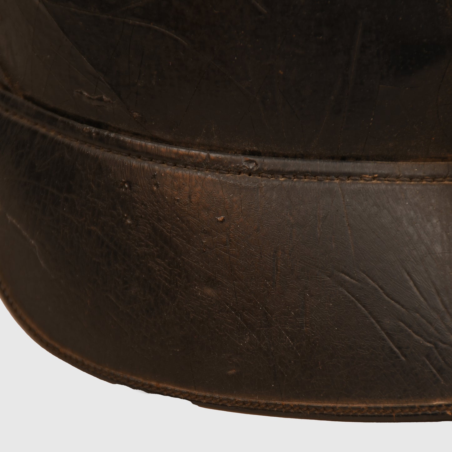 GERMAN WWI HESSE NCOS ALL LEATHER  PICKLEHAUBE