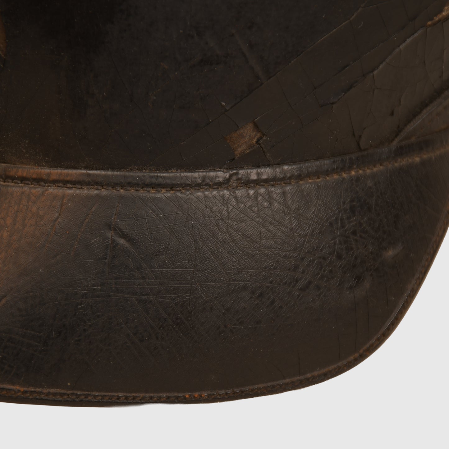 GERMAN WWI HESSE NCOS ALL LEATHER  PICKLEHAUBE