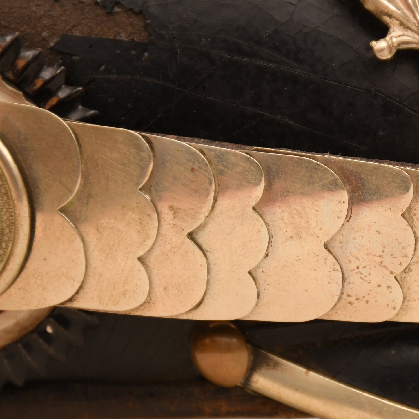 GERMAN WWI HESSE NCOS ALL LEATHER  PICKLEHAUBE