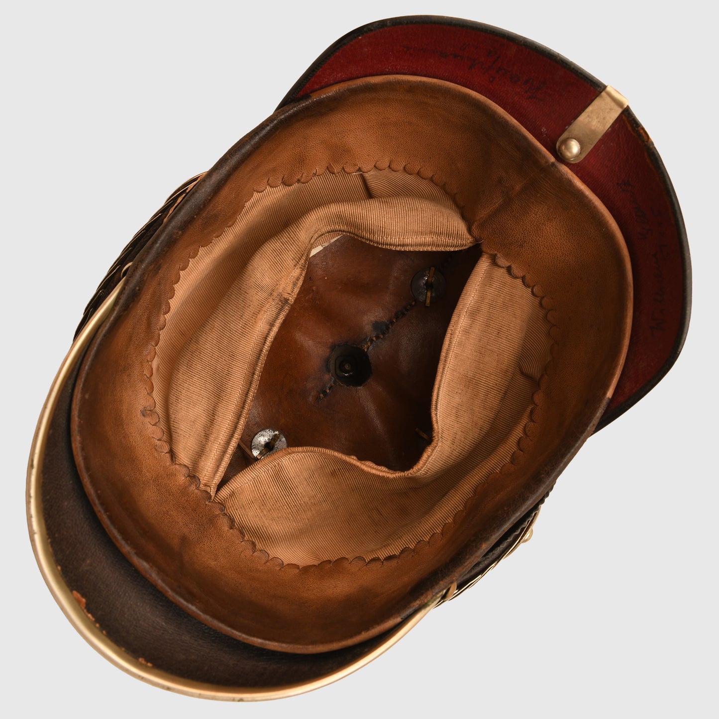 GERMAN WWI HESSE NCOS ALL LEATHER  PICKLEHAUBE