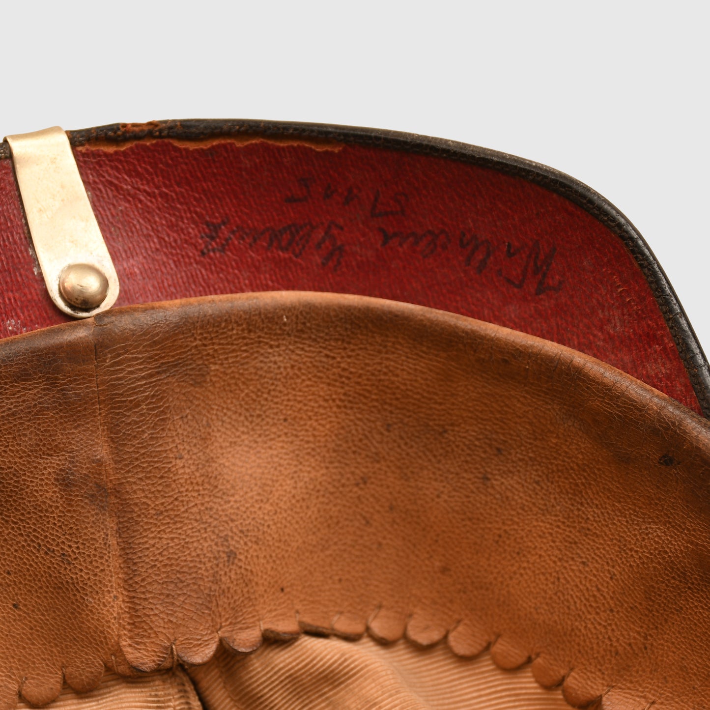 GERMAN WWI HESSE NCOS ALL LEATHER  PICKLEHAUBE