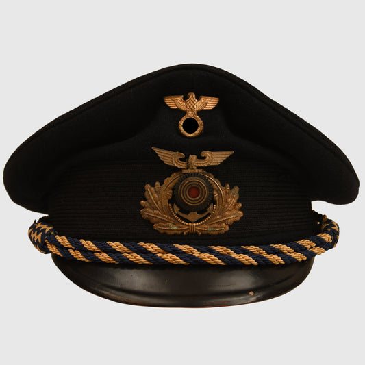 German WWII Railway Water Police Officials Visor Cap