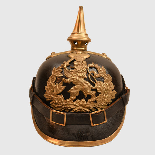 GERMAN WWI HESSE INFANTRY REGT EARLY PATTERN ENLISTED MAN PICKELHAUBE