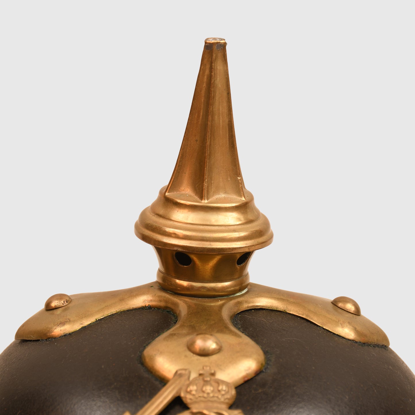 GERMAN WWI HESSE INFANTRY REGT EARLY PATTERN ENLISTED MAN PICKELHAUBE