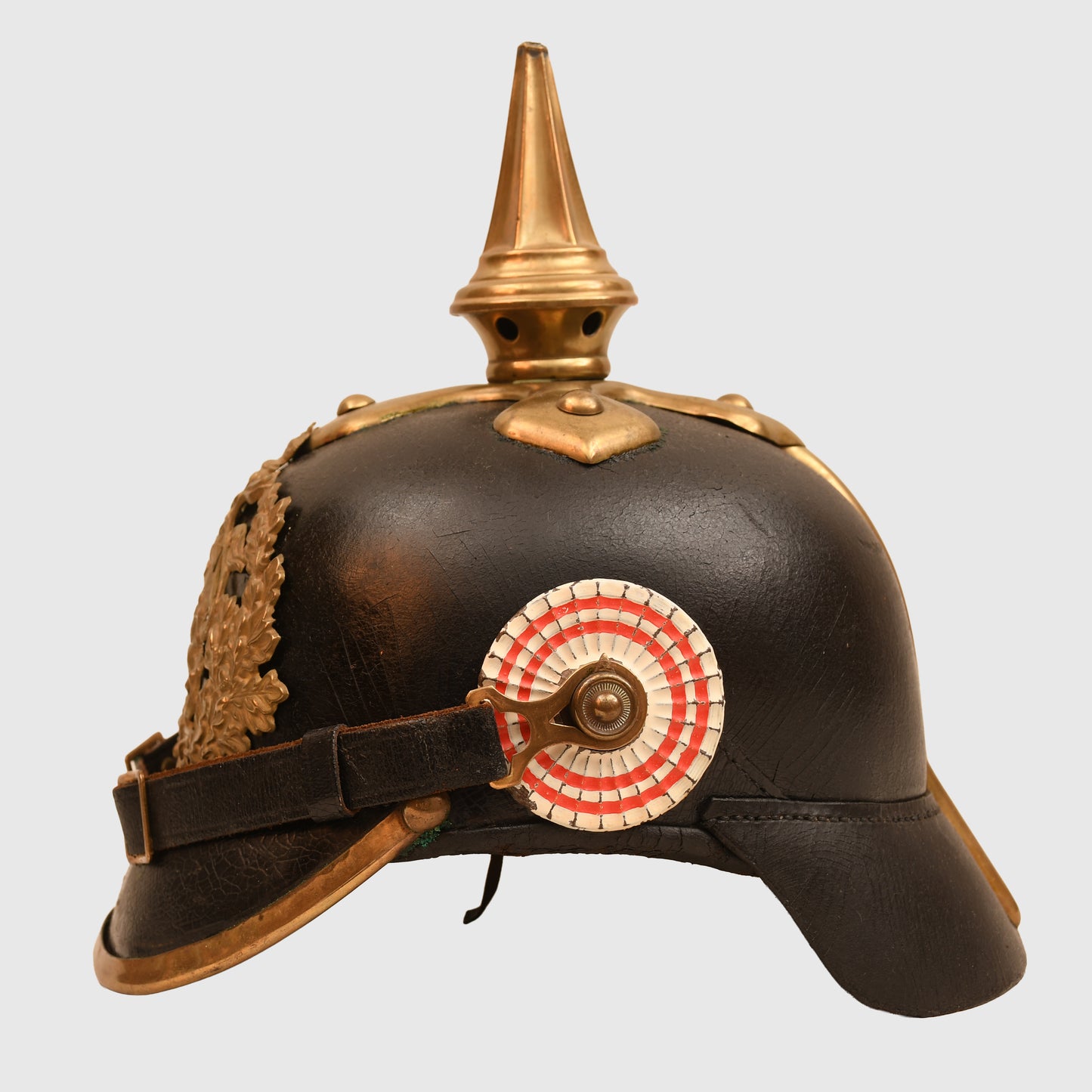 GERMAN WWI HESSE INFANTRY REGT EARLY PATTERN ENLISTED MAN PICKELHAUBE