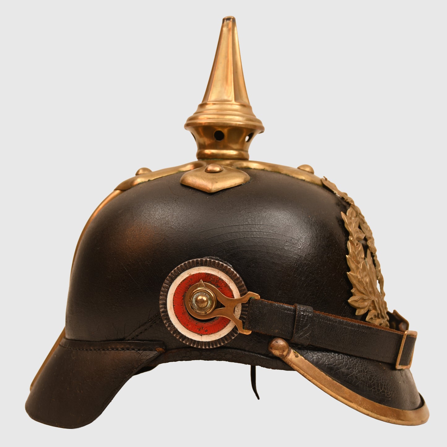 GERMAN WWI HESSE INFANTRY REGT EARLY PATTERN ENLISTED MAN PICKELHAUBE