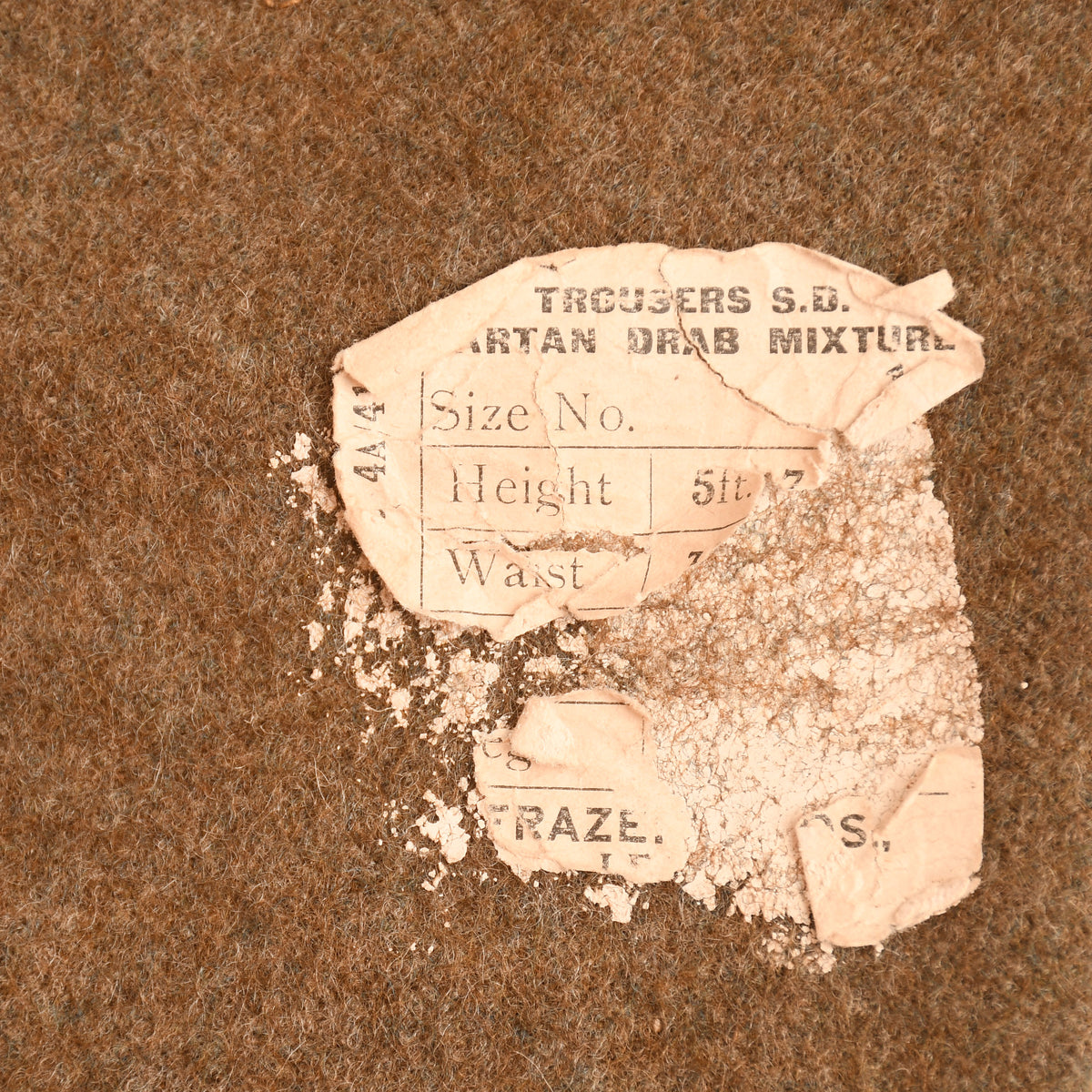 BRITISH WWI ENLISTED RANKS SERVICE DRESS TROUSERS