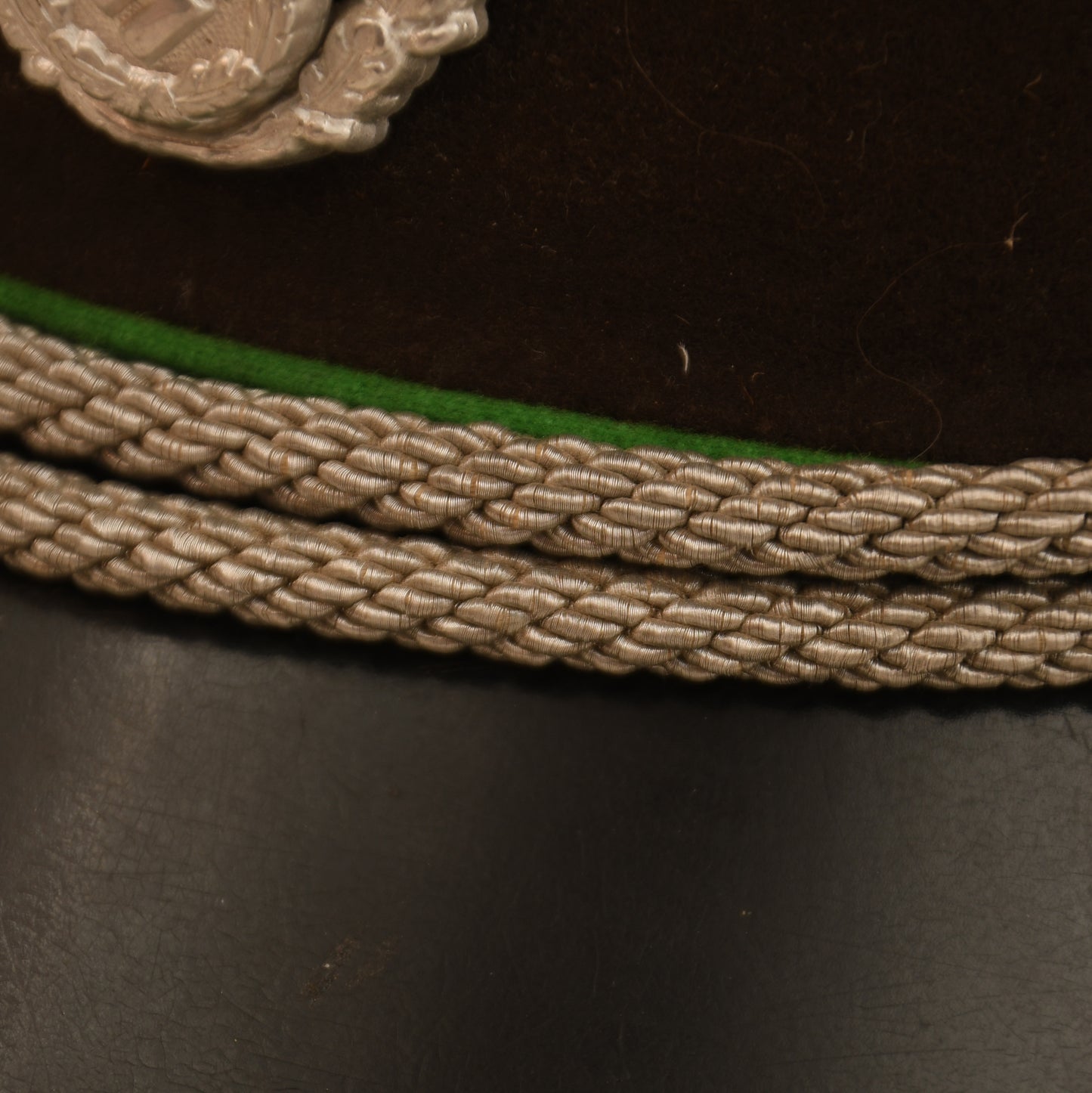 GERMAN WWII LUFTWAFFE AIR TRAFFIC CONTROL NCO VISOR CAP
